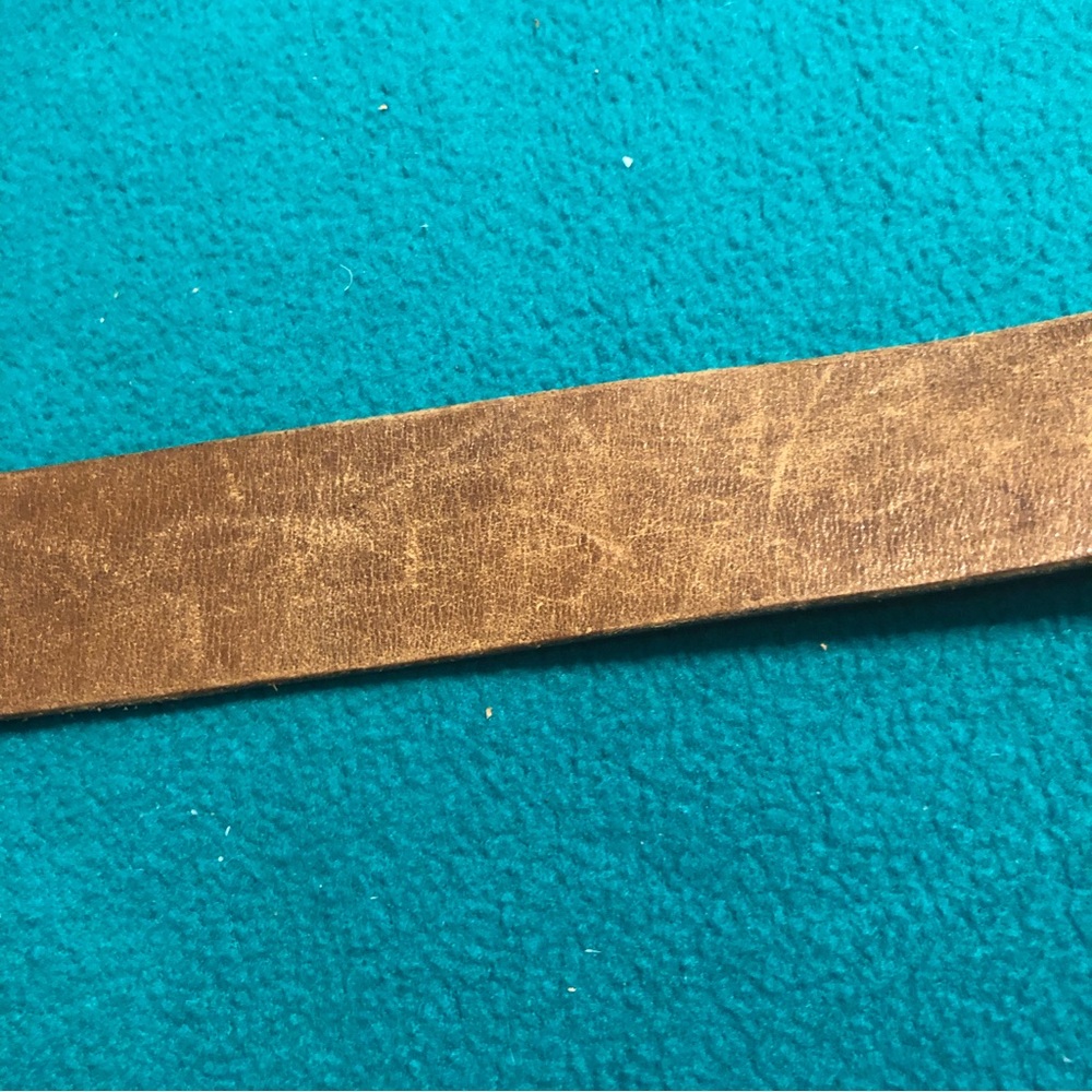 Vintage Fossil Belt w Floral Enameled Buckle Sz S - Picture 6 of 11